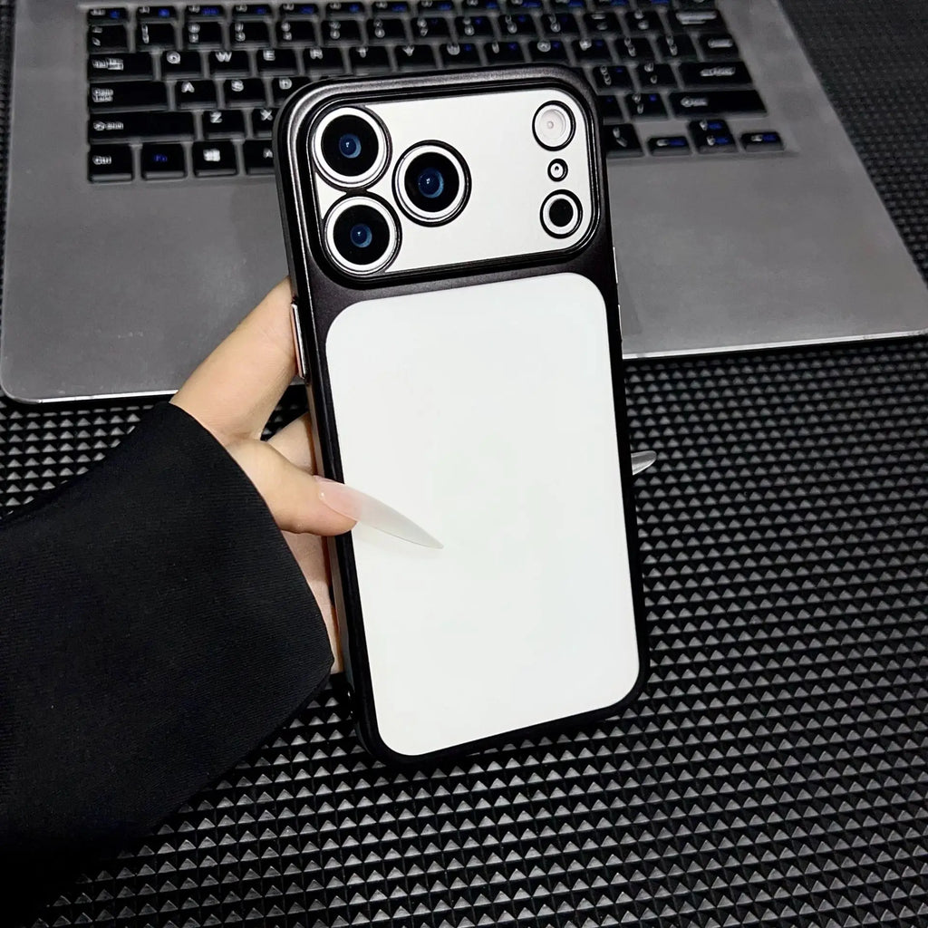 Luxury Matte Transparent Phone Case for iPhone 17 Pro Air 17 16 15 14 13 Pro Max Ultra-thin Soft Protection Metallic Color Cover