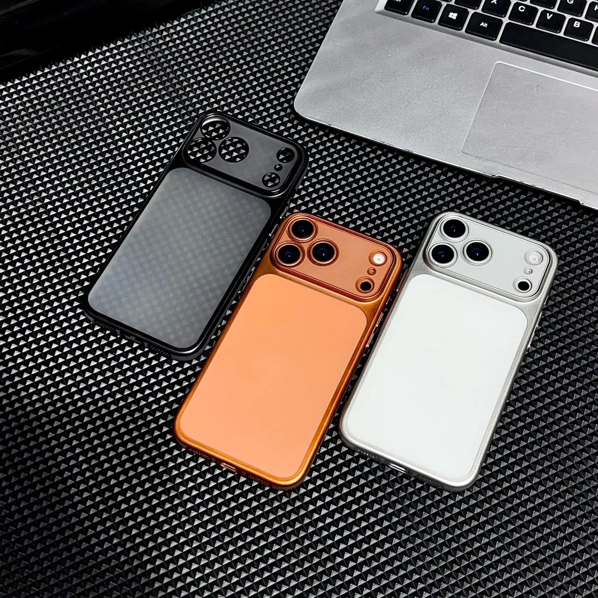 Luxury Matte Transparent Phone Case for iPhone 17 Pro Air 17 16 15 14 13 Pro Max Ultra-thin Soft Protection Metallic Color Cover