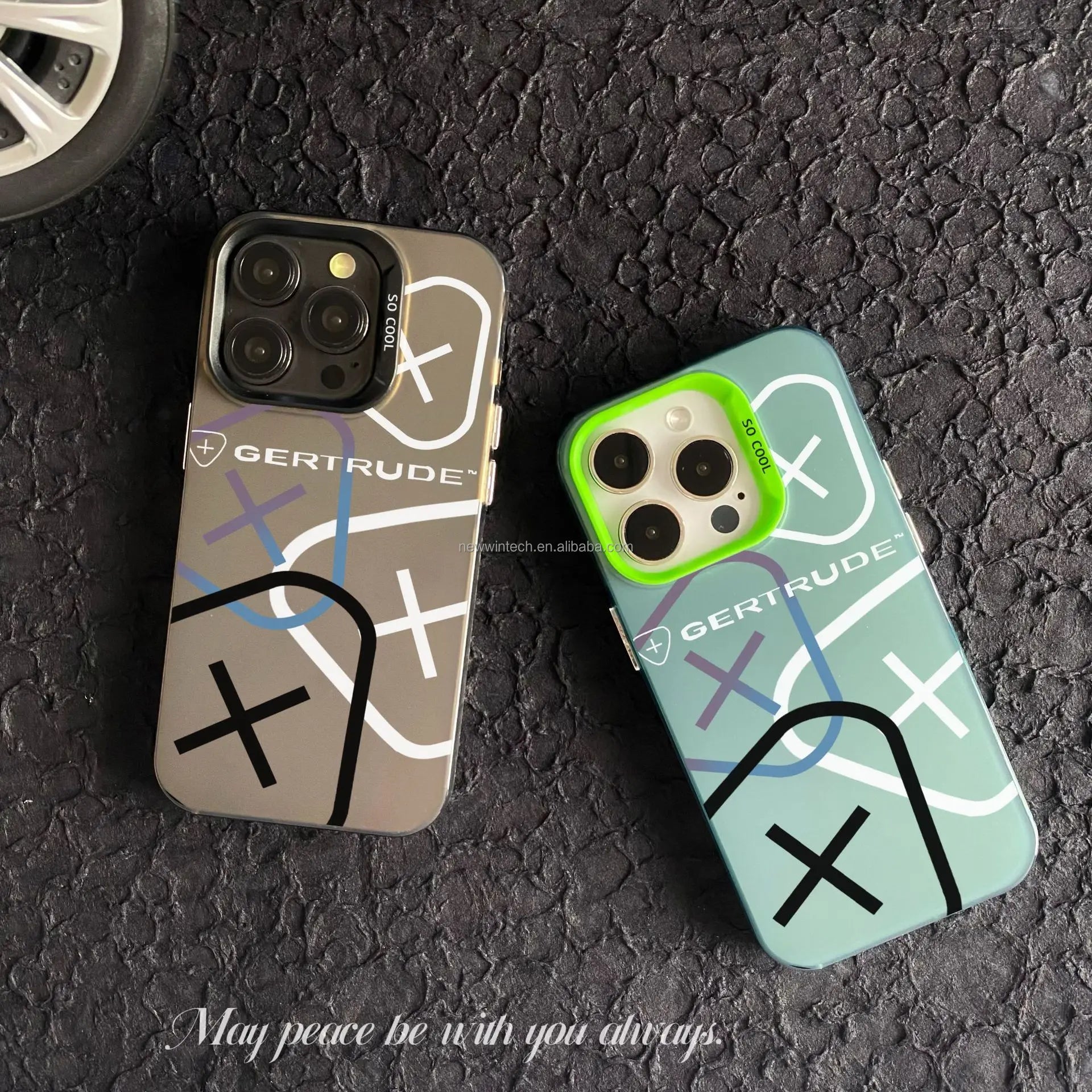 Stylish New Personalized Gertrude Phone Case for iPhone 17 Air 16 15 14 13 Pro Max Fashionable Colorful Mobile Phone Cover