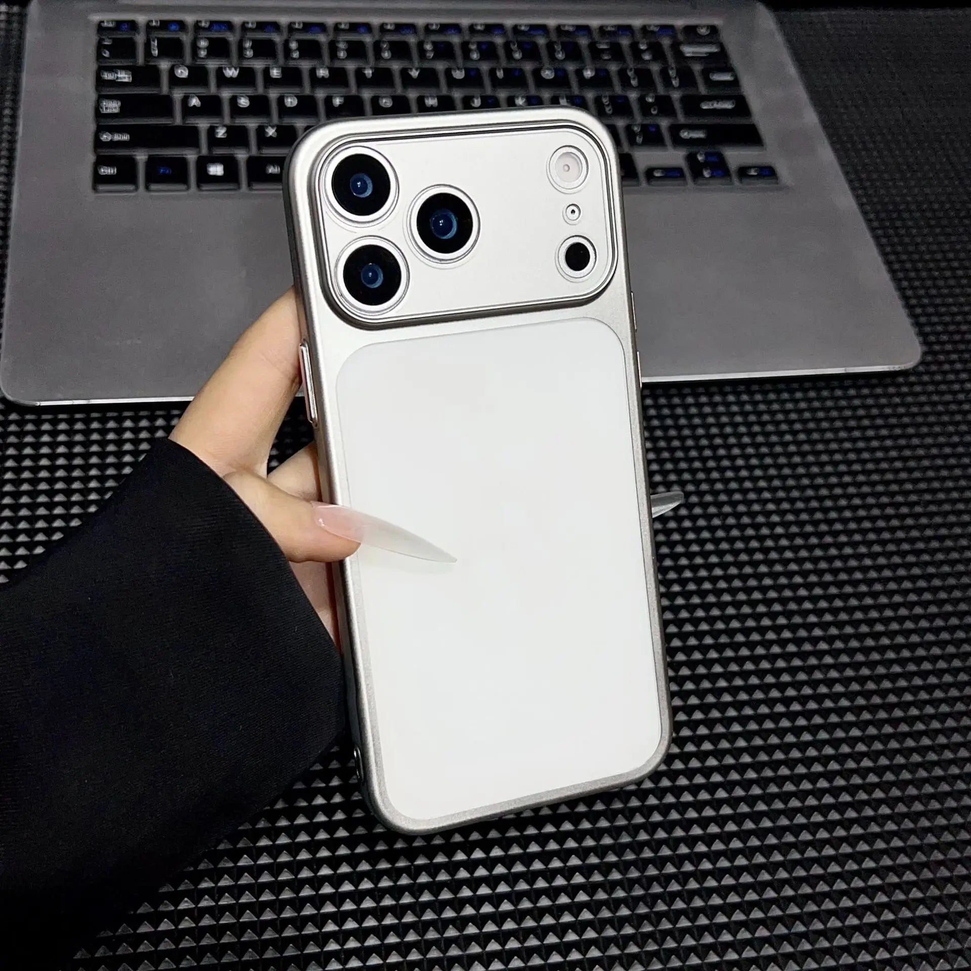 Luxury Matte Transparent Phone Case for iPhone 17 Pro Air 17 16 15 14 13 Pro Max Ultra-thin Soft Protection Metallic Color Cover