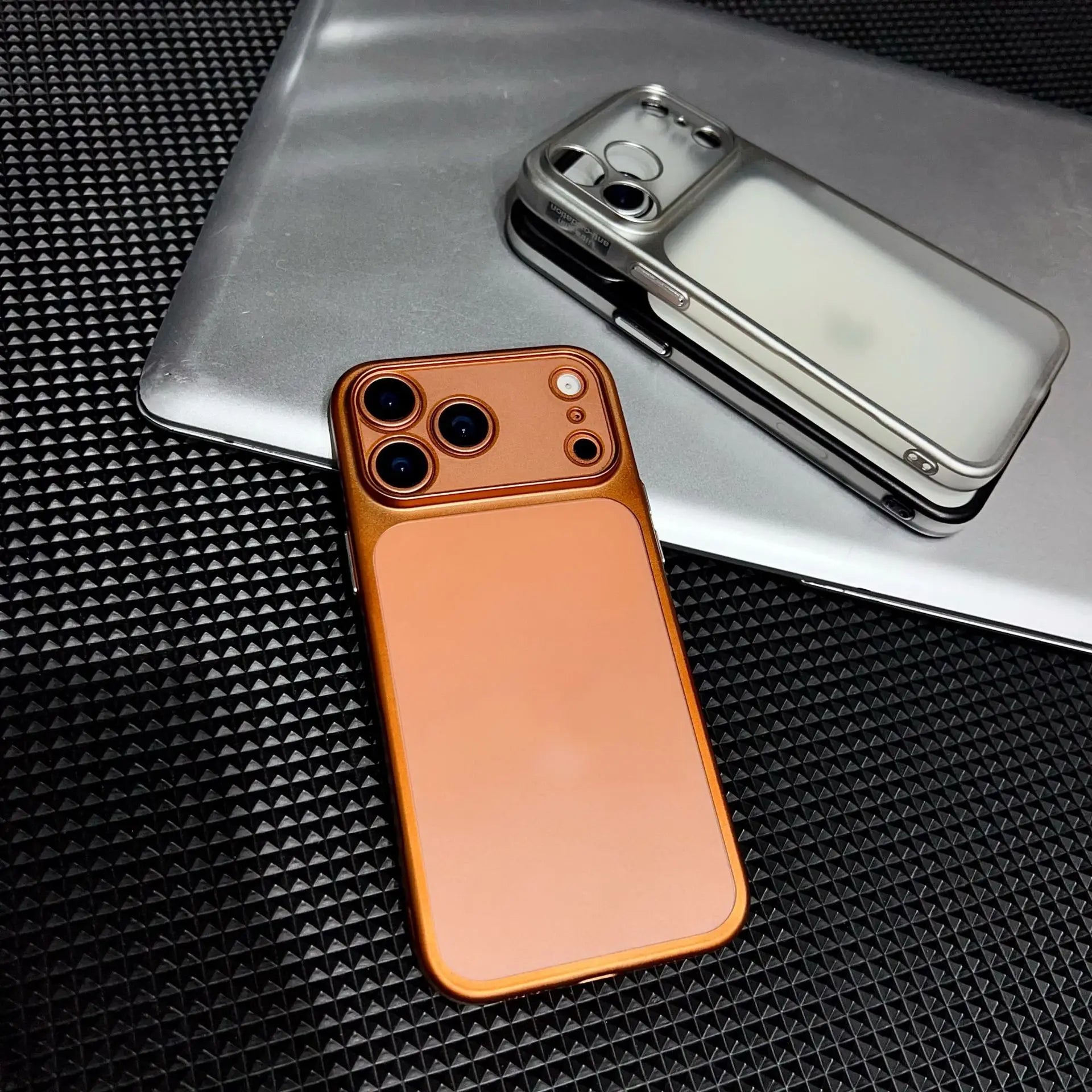 Luxury Matte Transparent Phone Case for iPhone 17 Pro Air 17 16 15 14 13 Pro Max Ultra-thin Soft Protection Metallic Color Cover