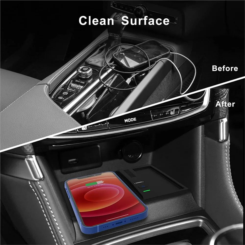 For Subaru Forester SK 5th gen 2019 2020 2021 2022 2023 Car Wireless Charger Qi Mobile Phone Wireless Charging Pad Accessories
