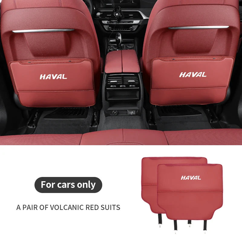For HAVAL Dargo H6 JOLION HEV H3 H4 H2 F7 F7X H9 H5 M4 Great Wall Car Seat Back Storage Rear Anti-Wear Backrest Anti-kick Pad