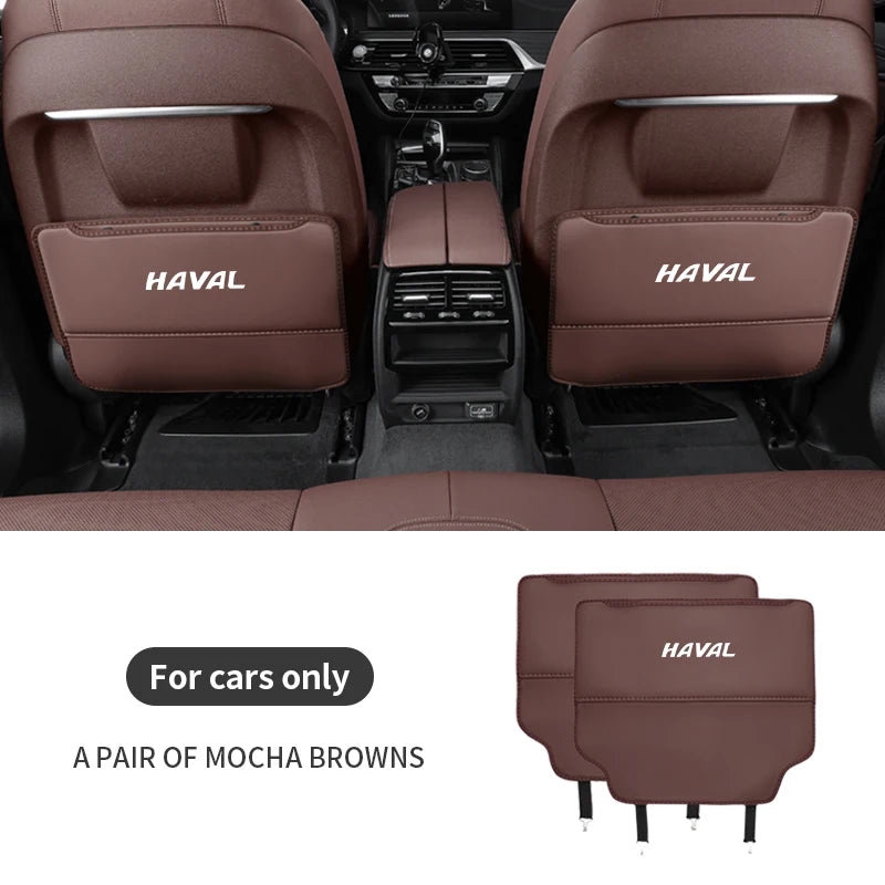 For HAVAL Dargo H6 JOLION HEV H3 H4 H2 F7 F7X H9 H5 M4 Great Wall Car Seat Back Storage Rear Anti-Wear Backrest Anti-kick Pad