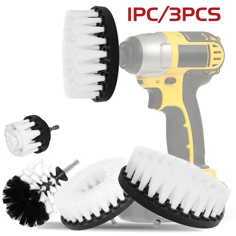 Drill Brush Attachment Set Power Scrubber Wash Cleaning Brushes Tool Kit with Extension for Clean Car Wheel Tire Glass windows