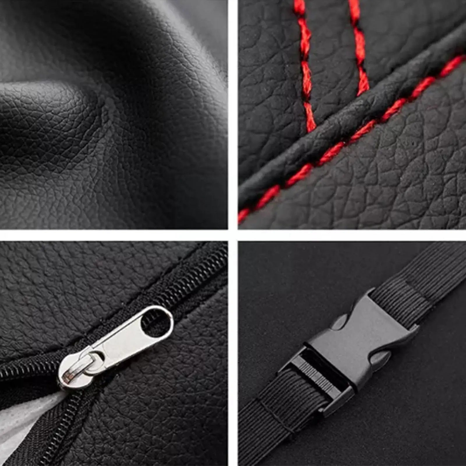 Car Neck Pillows Both Side Pu Leather 1pcs Pack Headrest For Head Pain Relief Filled Fiber Universal Car Pillow V6U2