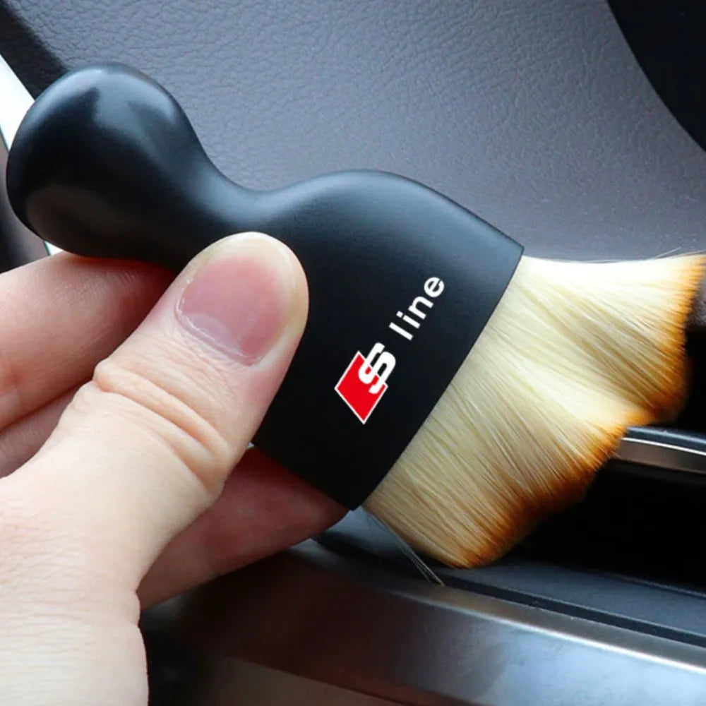 Car Interior Dust Sweeping Soft Brush Car Washing Tool For Audi Sline TT A1 A2 A3 A4 A5 A6 A7 A8 B5 B6 B7 B8 C5 C6 C7 Q2 Q3 TT