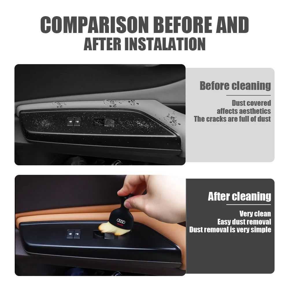 Car Interior Dust Sweeping Soft Brush Car Washing Tool For Audi Sline TT A1 A2 A3 A4 A5 A6 A7 A8 B5 B6 B7 B8 C5 C6 C7 Q2 Q3 TT